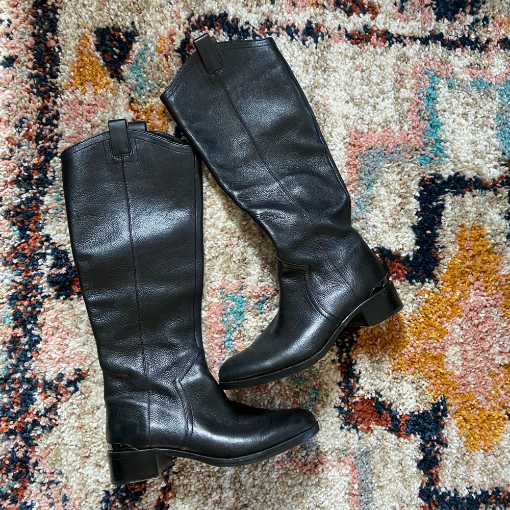 Louise et Cie Black leather tall boots
